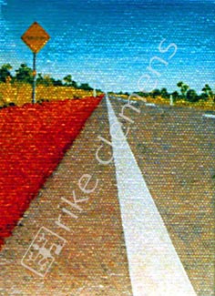 stuart highway, oil on canvas 2003 (10x12.5cm)