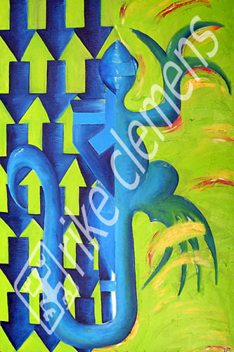 the way is up, oil on canvas 1998 (60x92)