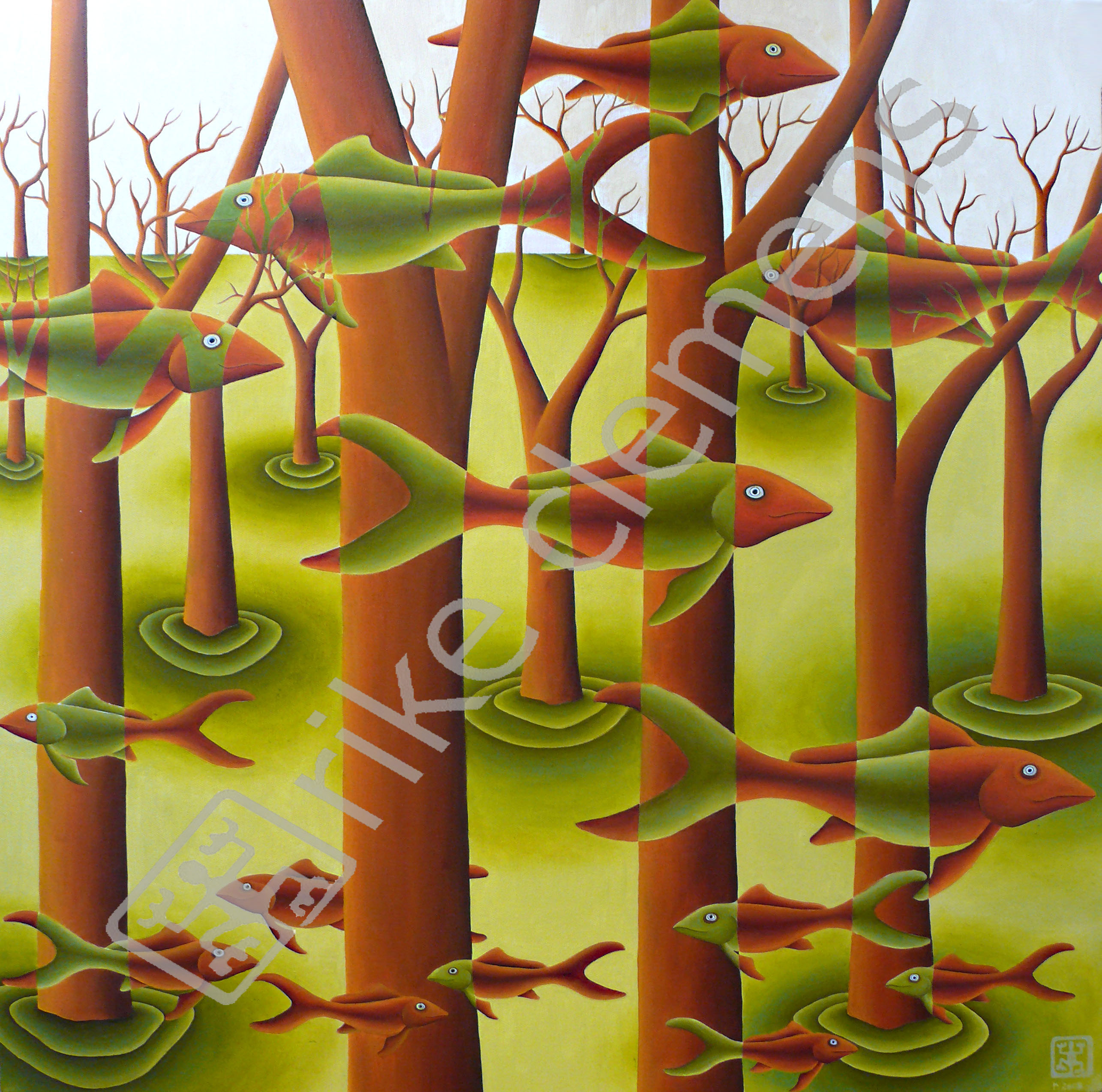 lightness, oil on canvas, 2008  (70x70)
