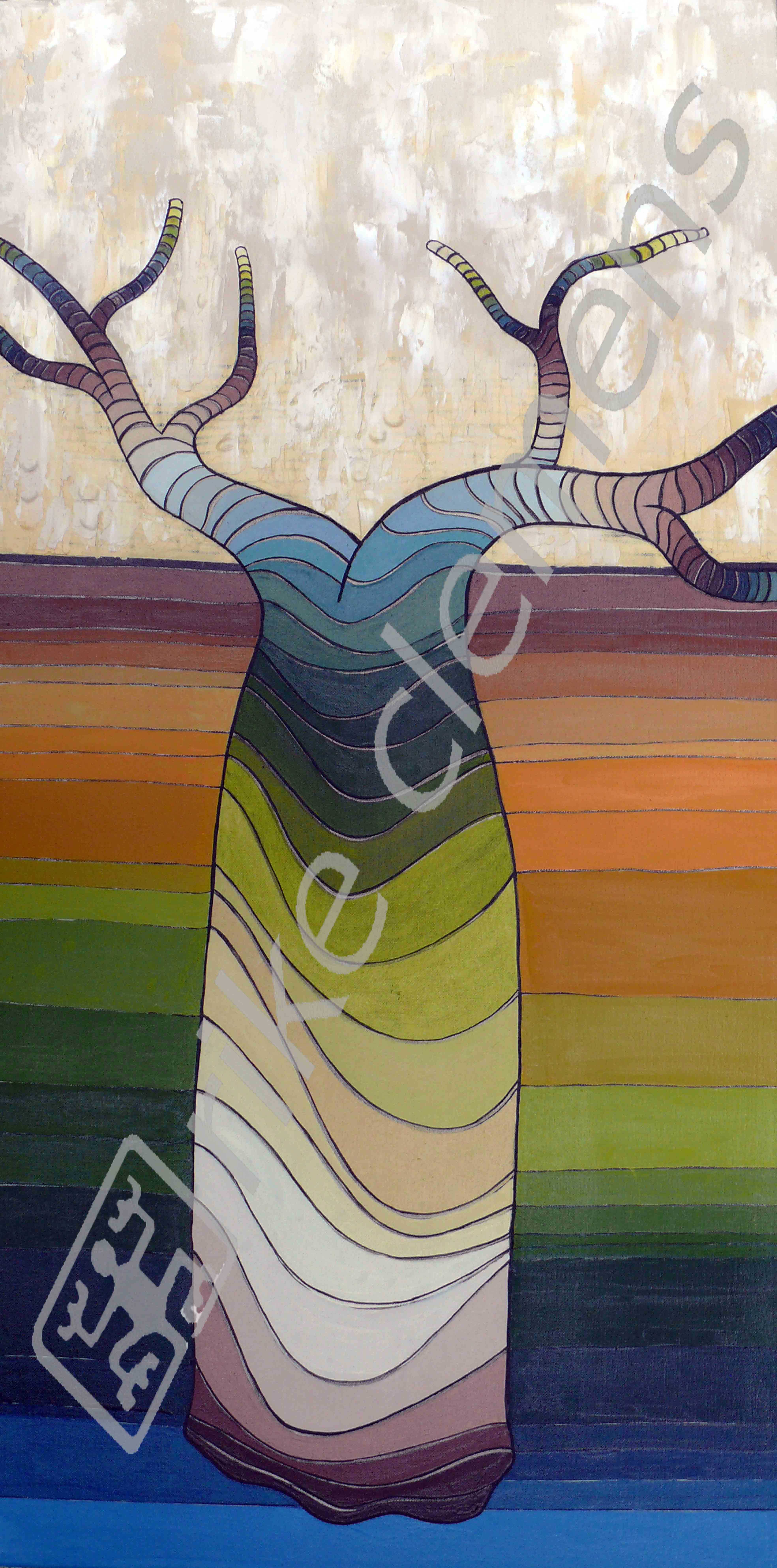 baobab, oil on canvas 2008 (50x100)