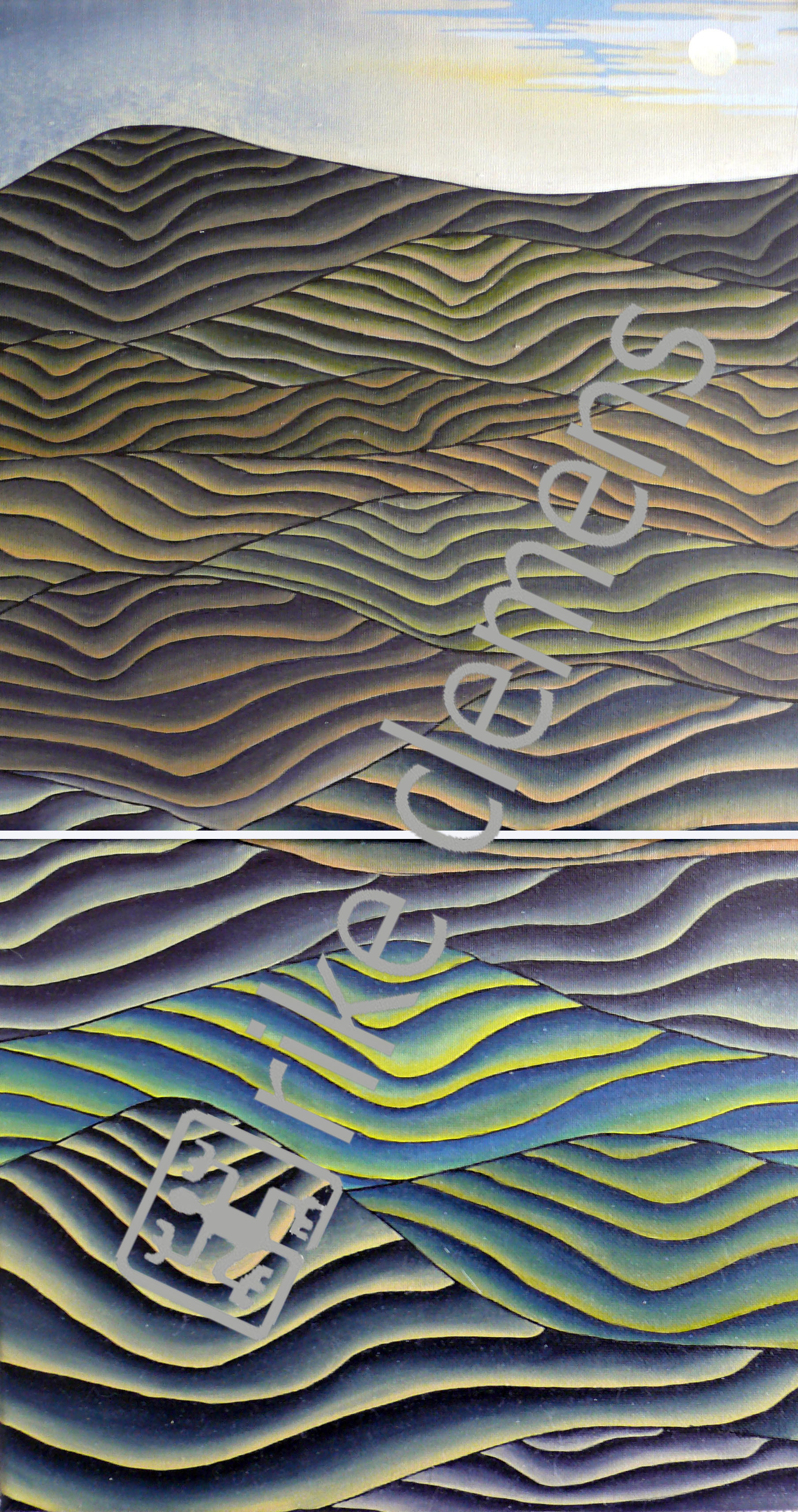 modulations, oil on canvas 2009 (30x25 + 30x30)