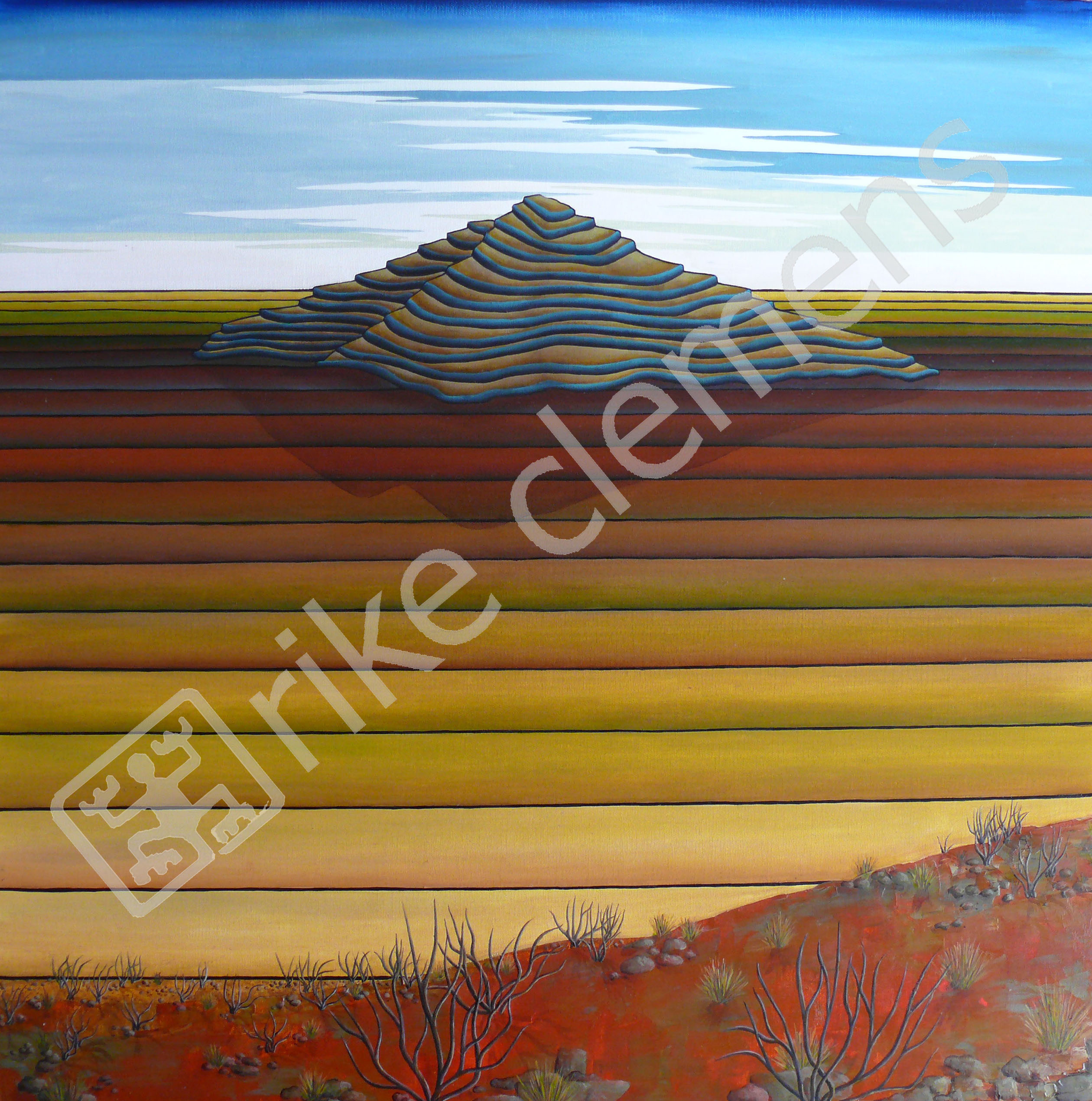 breakaway country, oil on canvas 2009 (70x70)